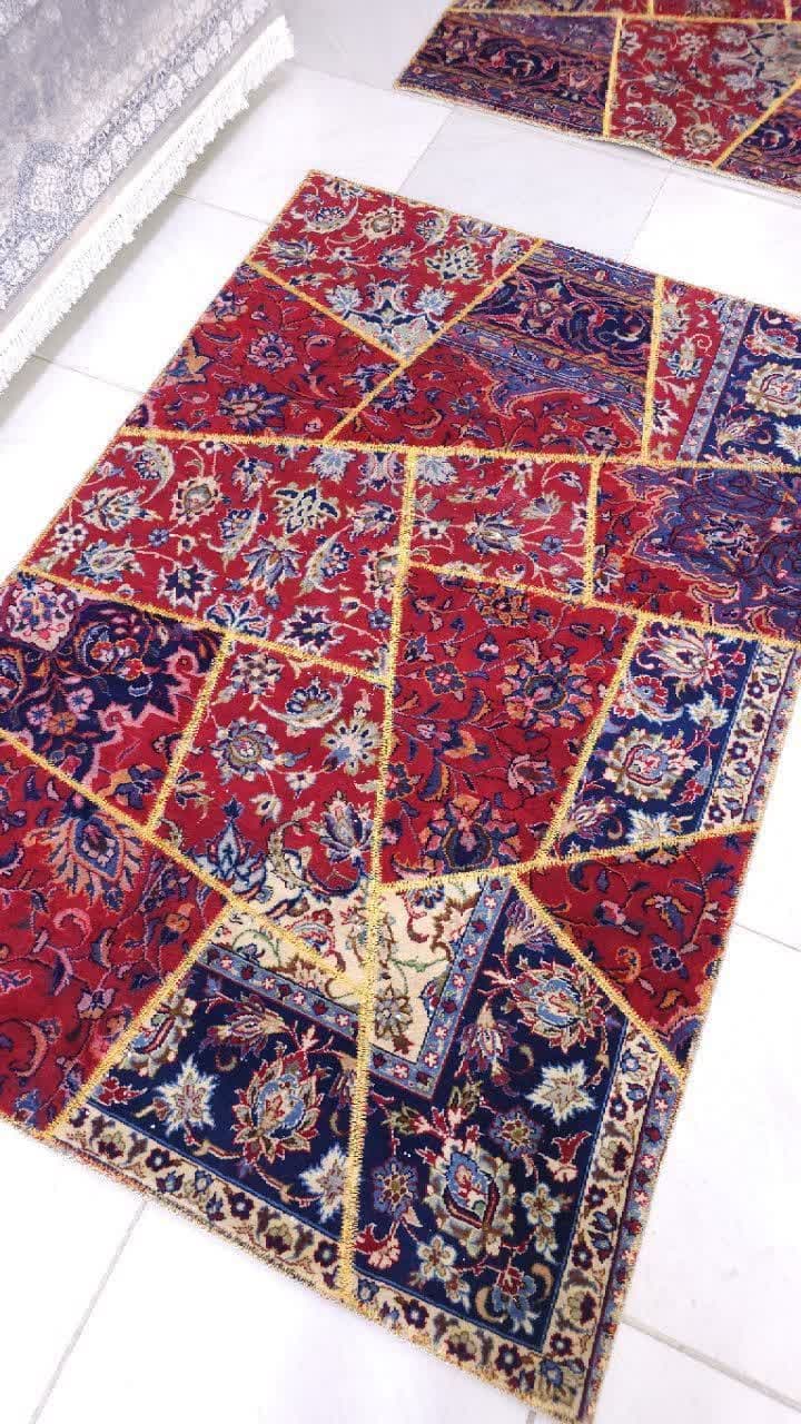 فرش چهل تیکه دستبافت اصیل